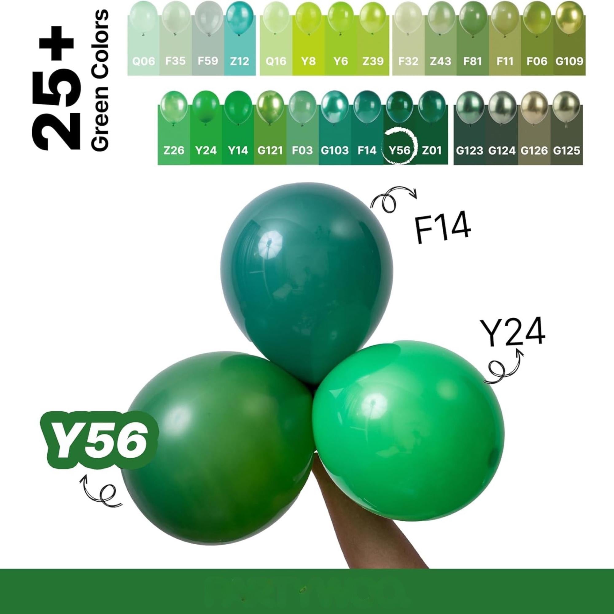 Dark Green Balloon Arch Kit, Emerald Hunter Forest Garland, Birthday Party Decor