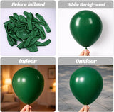 Dark Green Latex Balloons, Dinosaur Jungle Safari Birthday Party Decor