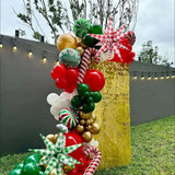 32 Inch Green White Gingham Star Foil Balloon, Picnic Plaid Explosion Balloon, Party Decoration Supplies