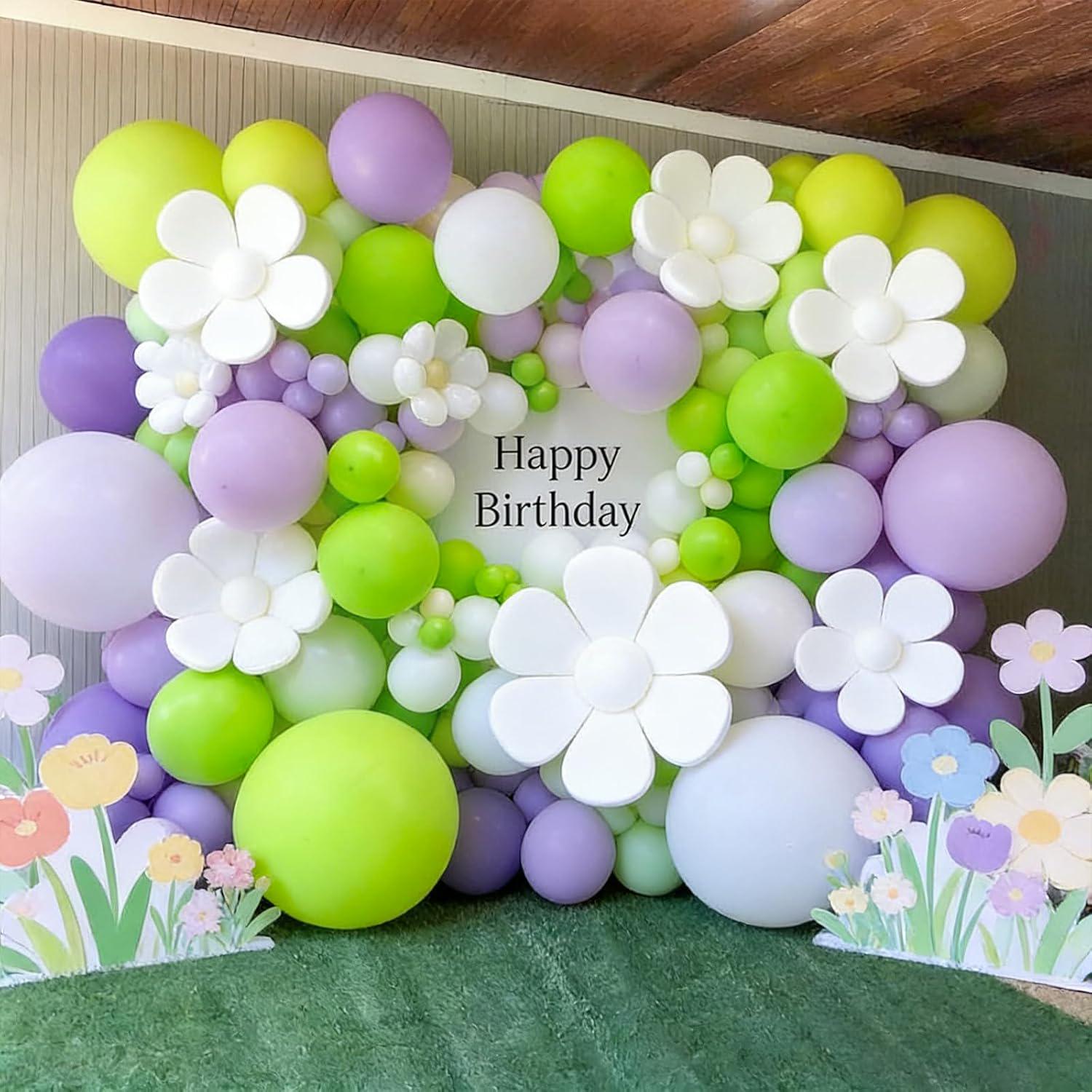 100Pcs 5 Inch Neon Green Latex Balloons, Mini Garland Fillers, Jungle Party Decor