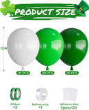 Green White Balloon Set, Dark Latex Balloons, Jungle Safari Party Decor