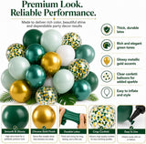 Green Gold Balloon Arch Kit, Graduation Party Decoration Supplies