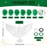 Memorial Dove Balloons, Green Remembrance Celebration of Life Decor