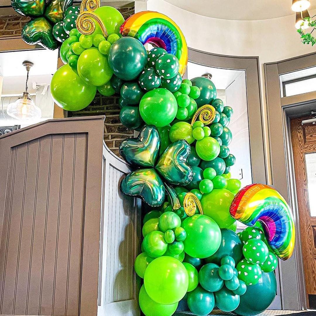 Green Emerald Confetti Balloons, Jungle Safari Birthday Party Decoration