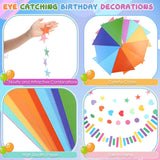 Rainbow Garland Banner | Colorful Pennant Streamers for Parties, Classrooms
