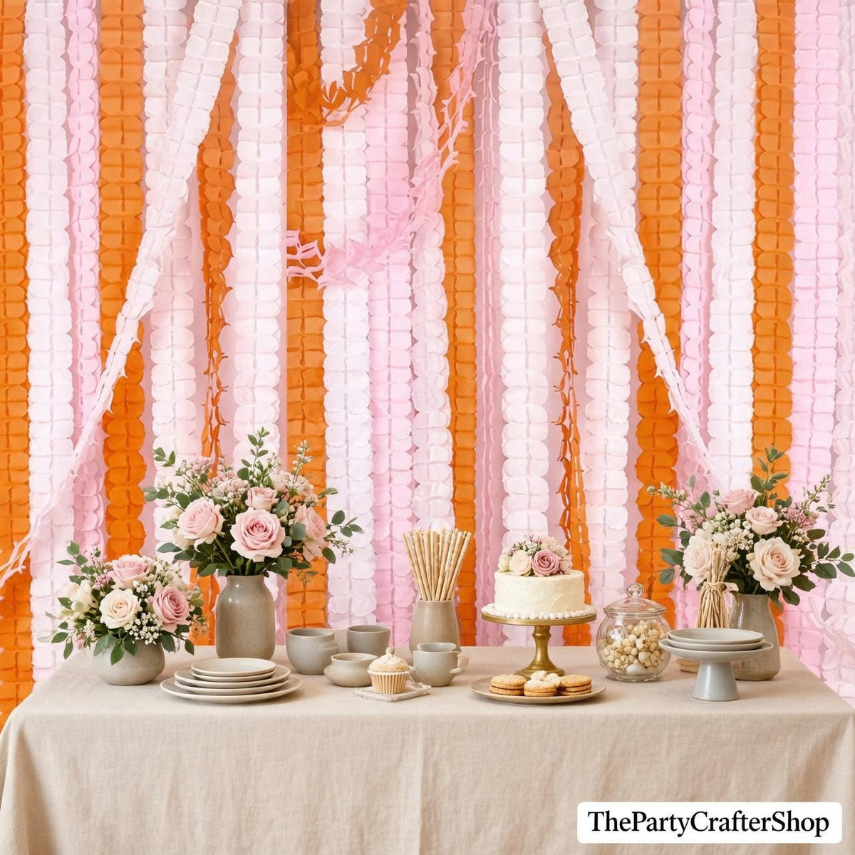 6 Pack Four Leaf Clover Paper Garland | Reusable 11.8ft Party Streamers | Wedding Birthday Decorations