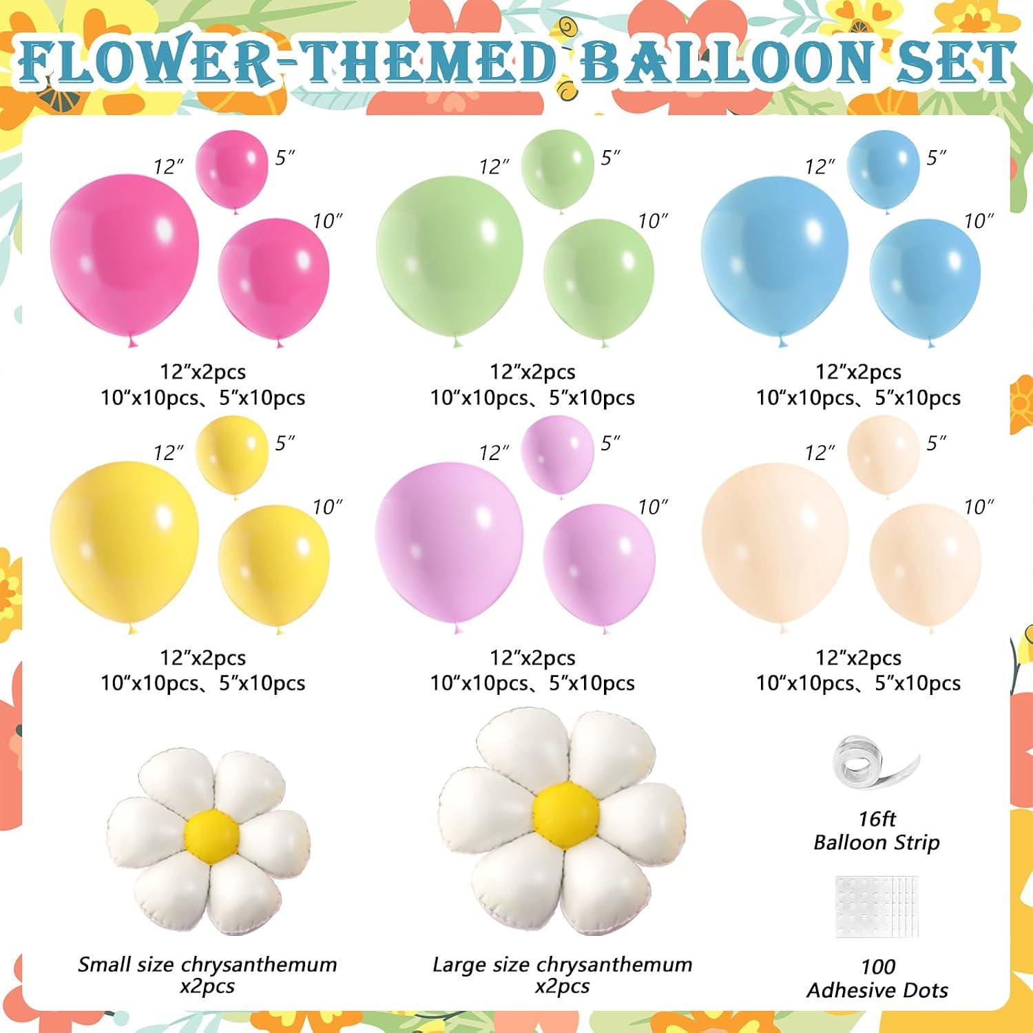 Daisy Balloon Garland Kit | Spring Floral Arch, Baby Shower Birthday Decor