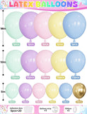 Pastel Rainbow Balloon Arch Kit | Macaron Garland, Baby Shower, Unicorn Party Decor