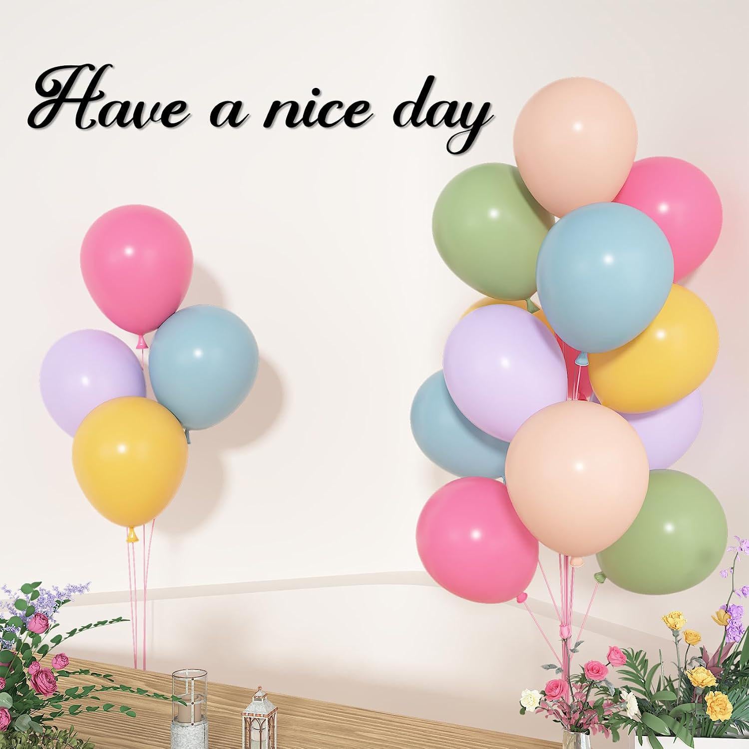 Pastel Flower Balloons | 12 Inch Spring Daisy Party Decor