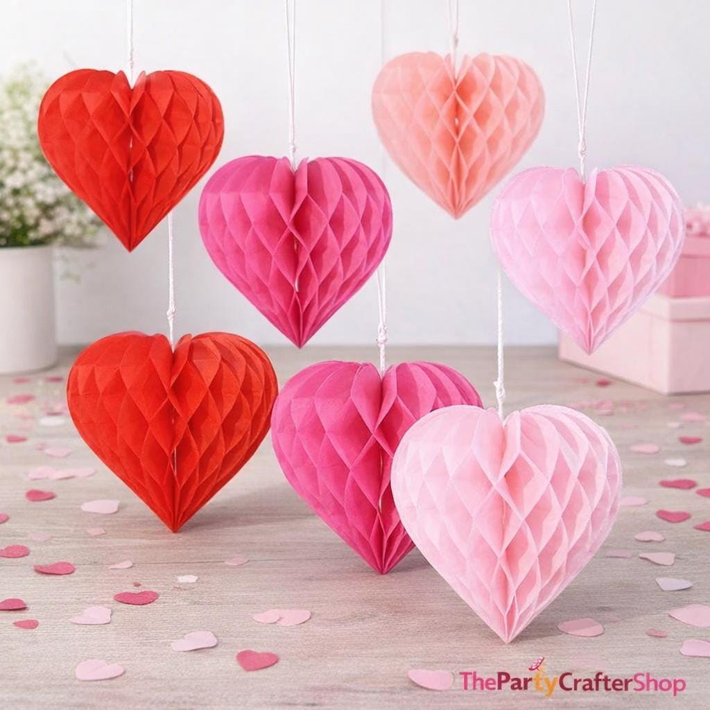 21Pcs Mini Colorful Honeycomb Balls, 6 Inch Tissue Pom Poms, Birthday Wedding Party Decoration Kit