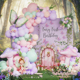 Fairy First Birthday Balloon Arch Kit | Pink Purple Mushroom Butterfly Decor