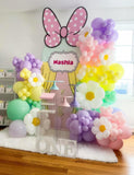Daisy Balloon Arch Kit | Pastel Rainbow Garland, Flower Party Decor