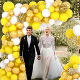 Yellow Gold Confetti Balloon Arch Garland Kit | Birthday Party Decor