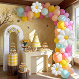 Groovy Daisy Balloon Arch Kit | Boho Floral Garland for Parties