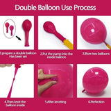 Double Stuffed Balloon Arch Kit | Hot Pink, Green, Blue Garland for Parties