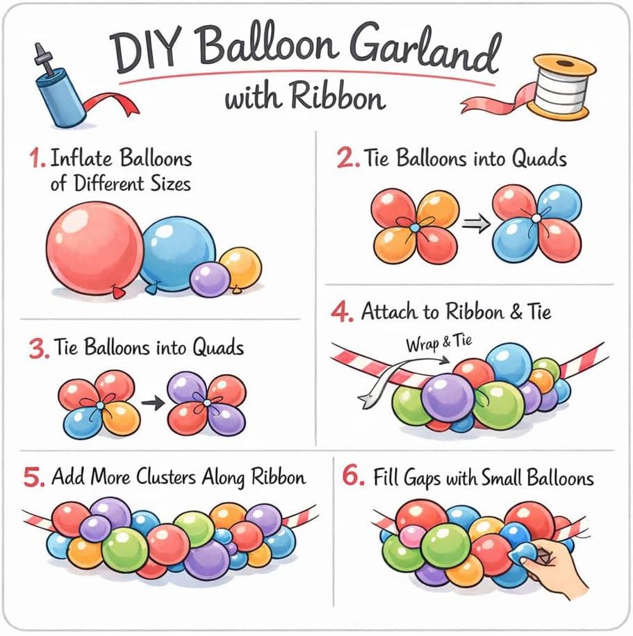 Pastel Easter Balloon Arch Kit | Bunny Daisy Garden Party Decor