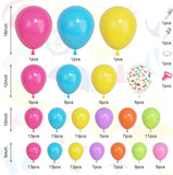 Tropical Balloon Arch Kit | Rainbow Garland for Luau Party Decor