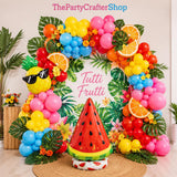 Fruit Balloon Garland Arch Kit | Tropical Summer Party Decor, Watermelon Pineapple Oranges