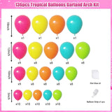Tropical Rainbow Balloon Arch Kit | Hawaiian Summer Birthday Baby Shower Decor