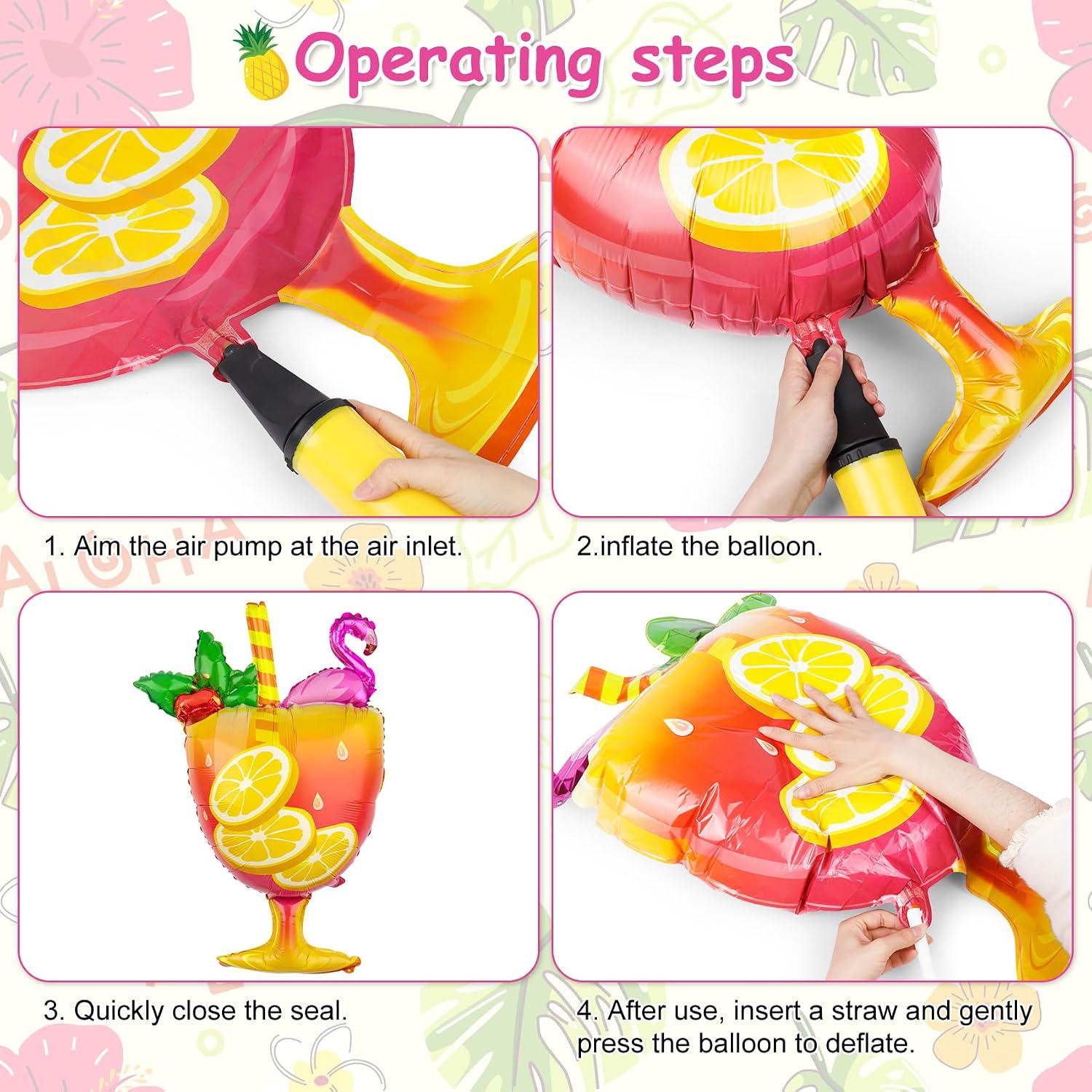 Tropical Balloon Arch Kit | Flamingo, Pineapple, Palm Tree Luau Garland