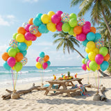Tropical Balloon Arch Kit | Summer Hawaiian Luau Garland, Birthday Party Decor