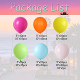 Pastel Tropical Balloon Arch Kit | Luau Birthday Baby Shower Decor