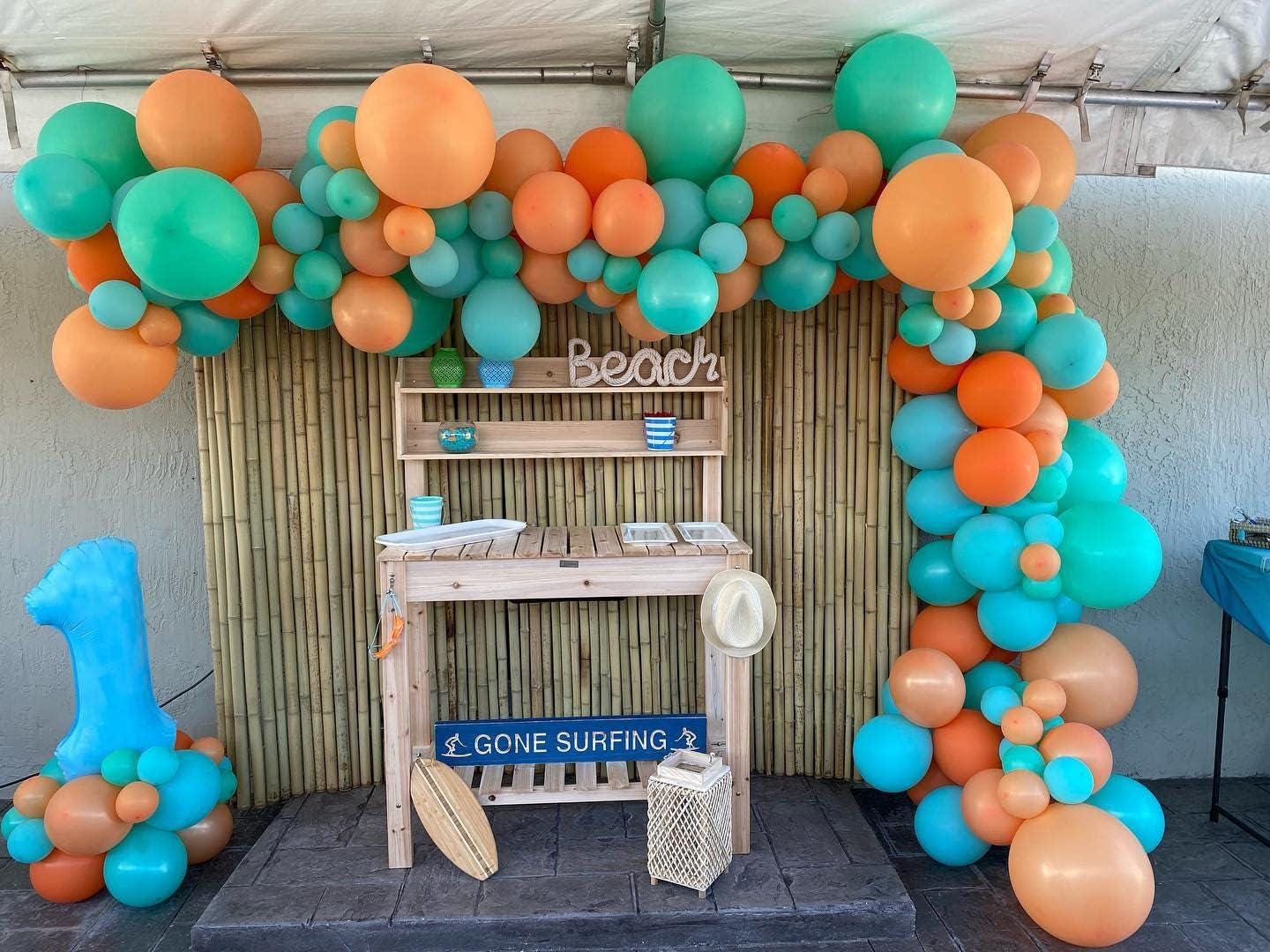 Tropical Balloon Arch Kit | Hawaiian Garland, Summer Party Decor