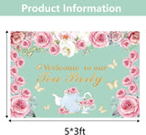 Tea Party Balloon Arch Garland Kit | Spring Garden Backdrop Decor