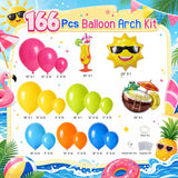 Tropical Balloon Arch Kit | Luau Pool Party Garland, Sun, Cocktail, Coconut Decorations