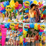 Tropical Balloon Arch Kit | Luau Pool Party Garland, Sun, Cocktail, Coconut Decorations