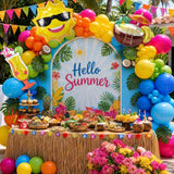 Tropical Balloon Arch Kit | Luau Pool Party Garland, Sun, Cocktail, Coconut Decorations