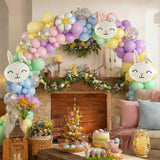Easter Balloon Arch Kit | Pastel Bunny Balloon Garland | Baby Shower Spring Birthday Party Decor