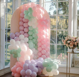 Macaron Balloon Garland Kit | Dusty Pink, Purple, Green Arch for Parties