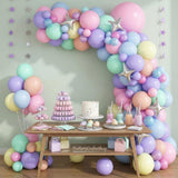 Pastel Balloon Arch Garland Kit | Pink, Purple, Blue, Yellow, Green Party Decor