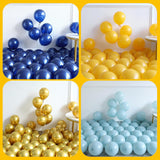 Royal Blue Yellow Balloon Arch Garland Kit | Party Decor (153 Pc)