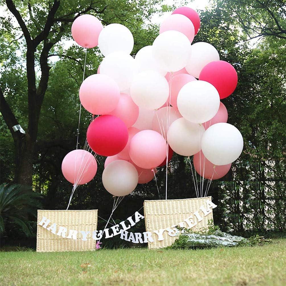 Macaron Pink Latex Balloons | 24 Inch Large Round Party Decor
