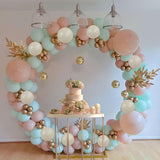 Pastel Pink Green Gold Balloon Set | Whimsical Party Decor (Baby Shower)