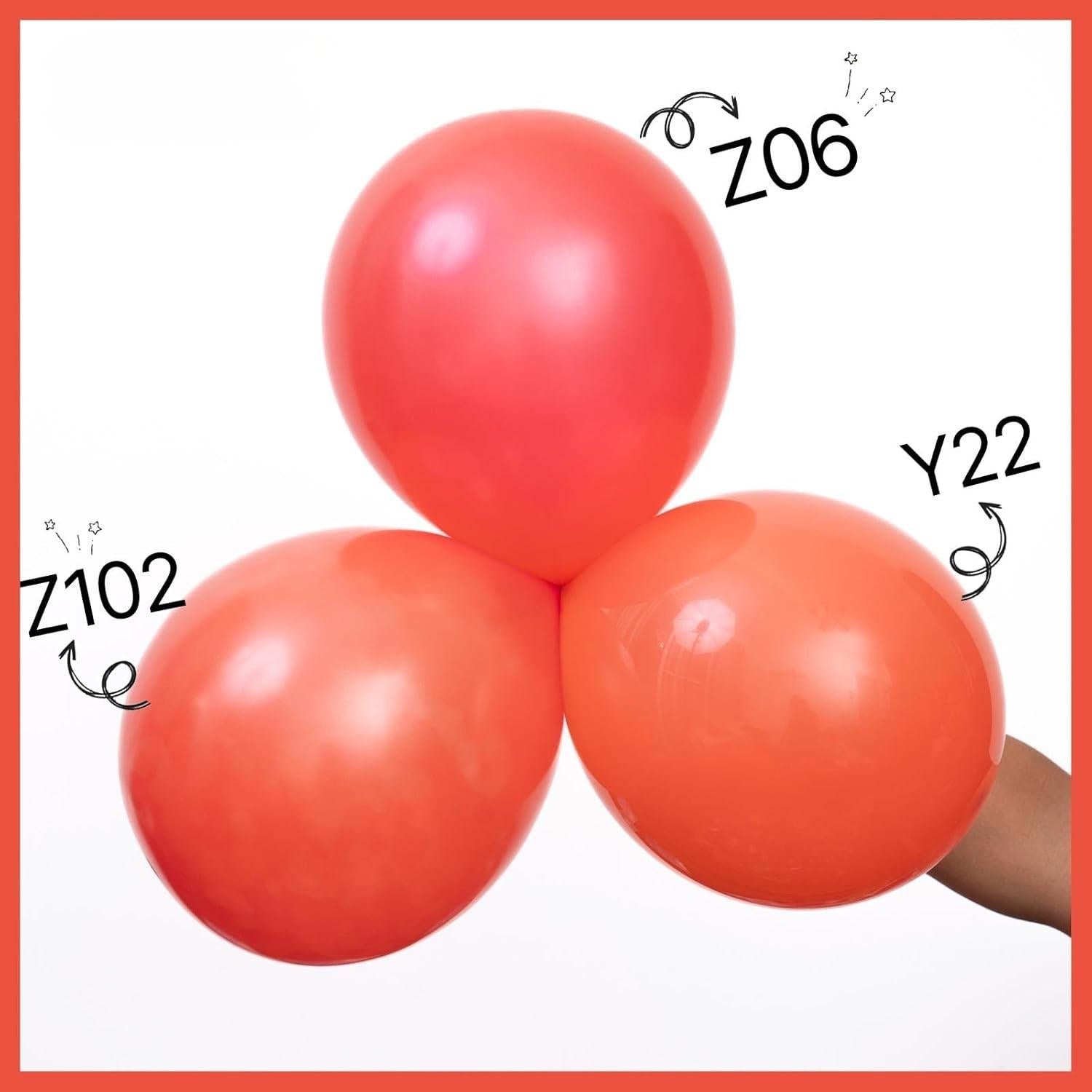 Coral Balloon Arch Kit | Pink Light Red Party Decor (140pc)