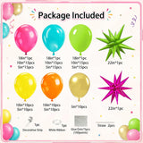 Tropical Balloon Arch Kit | Hawaiian Luau Garland with Star Balloons (145pc)