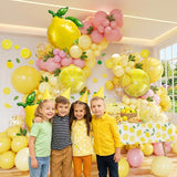 Lemonade Balloon Arch Kit | Tropical Summer Birthday Party Decor