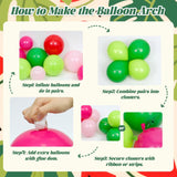 Watermelon Balloon Arch Kit | Pink Green Red Garland, Summer Birthday Party Decorations