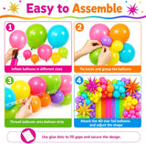 Tropical Balloon Garland Kit | Rainbow Luau Party Decor, Aloha Birthday Pool Party