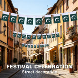 Pakistan Mini Flag Bunting Banner | 18ft 20 Flag Patriotic Party Decor