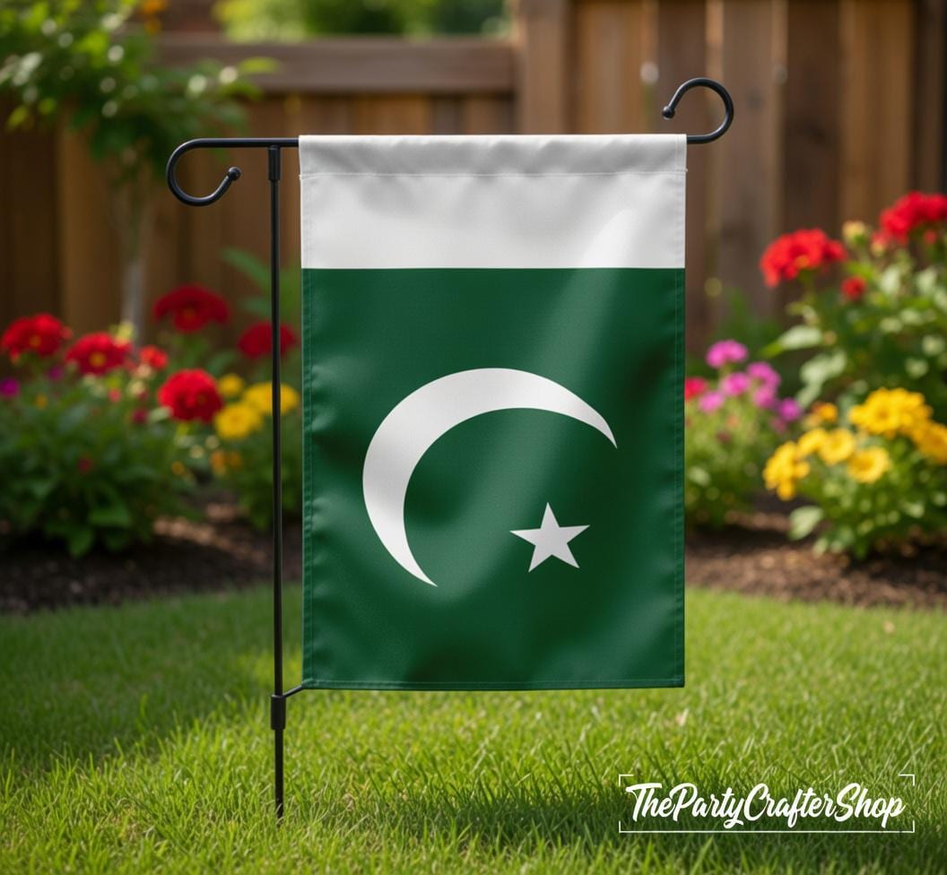 Pakistan Garden Flag 12x18 Inch | Double Sided 220D Polyester Yard Flag | Outdoor Patriotic Decor