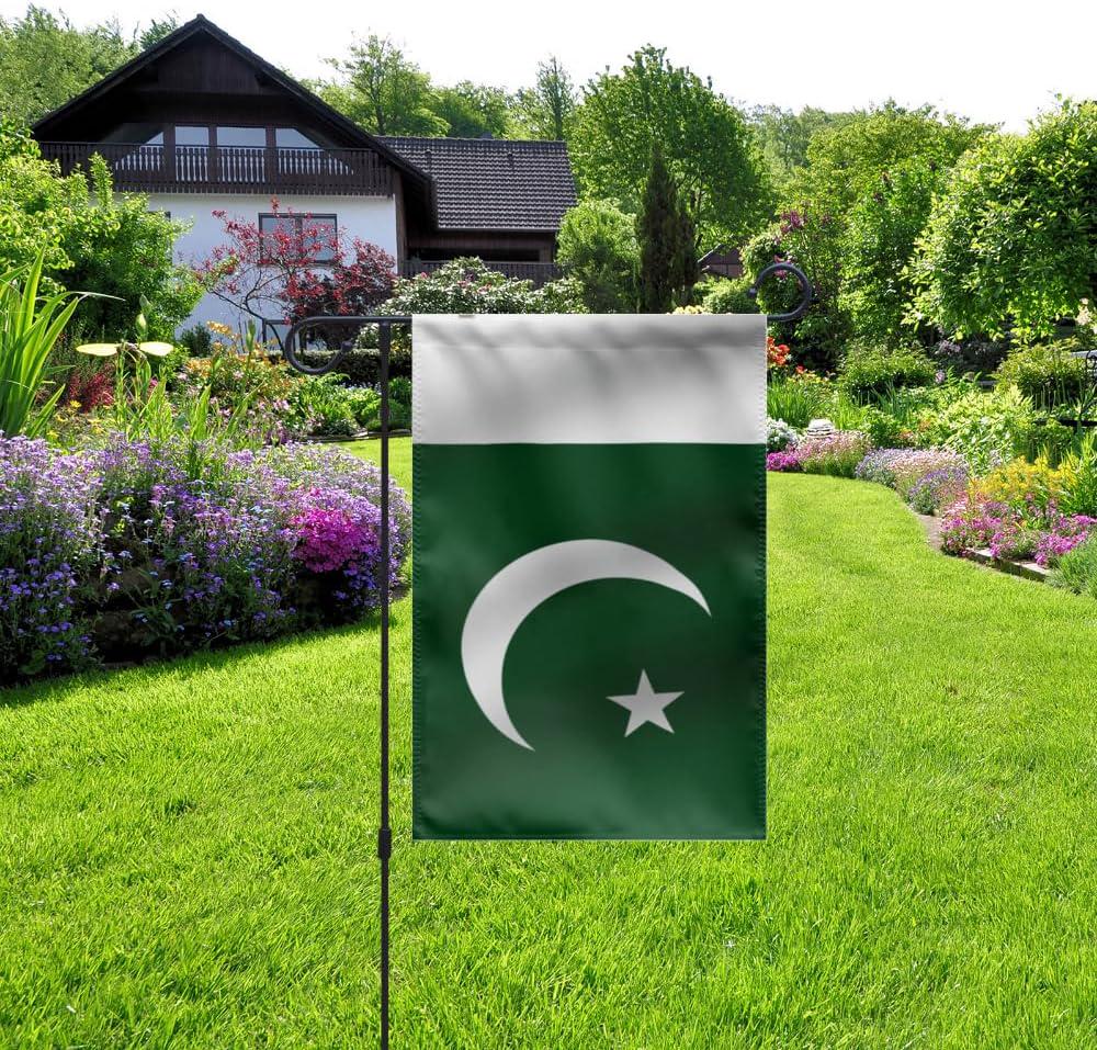 Pakistan Garden Flag 12x18 Inch | Double Sided 220D Polyester Yard Flag | Outdoor Patriotic Decor