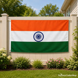 India Flag 3x5 Ft, Polyester Outdoor Banner, Fade Resistant, Brass Grommets
