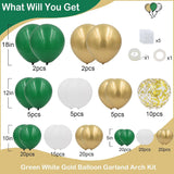 Emerald Green Gold Balloon Arch Kit, Jungle Party Decor, Birthday Baby Shower Garland