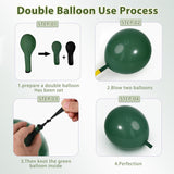 Emerald Green Gold Balloon Arch Kit, Safari Party Garland, Wedding Birthday Decor