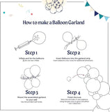 Emerald Green Gold Balloon Arch Kit, Hunter White Garland, Safari Birthday Party Decor