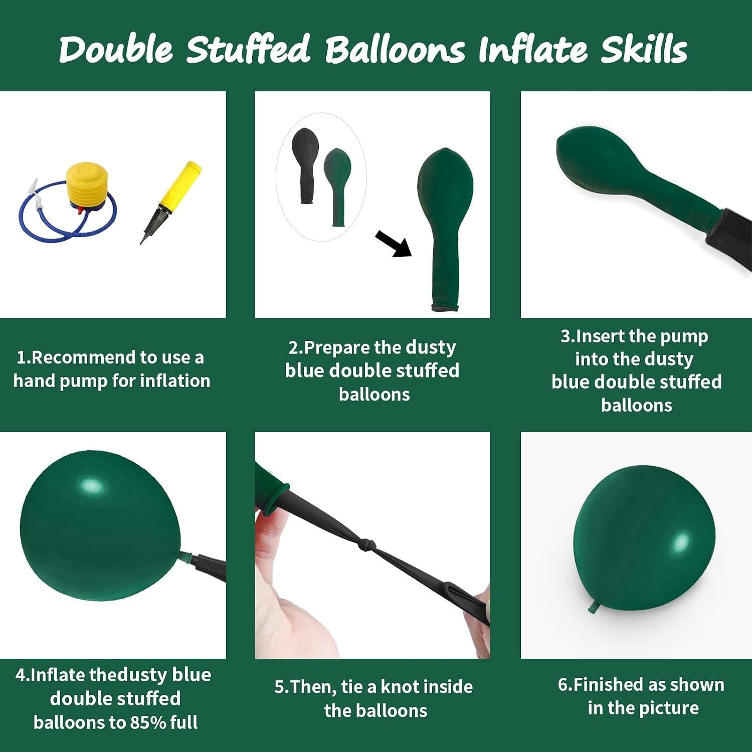 Dark Emerald Green Balloon Arch Garland Kit, Double Stuffed Party Decor